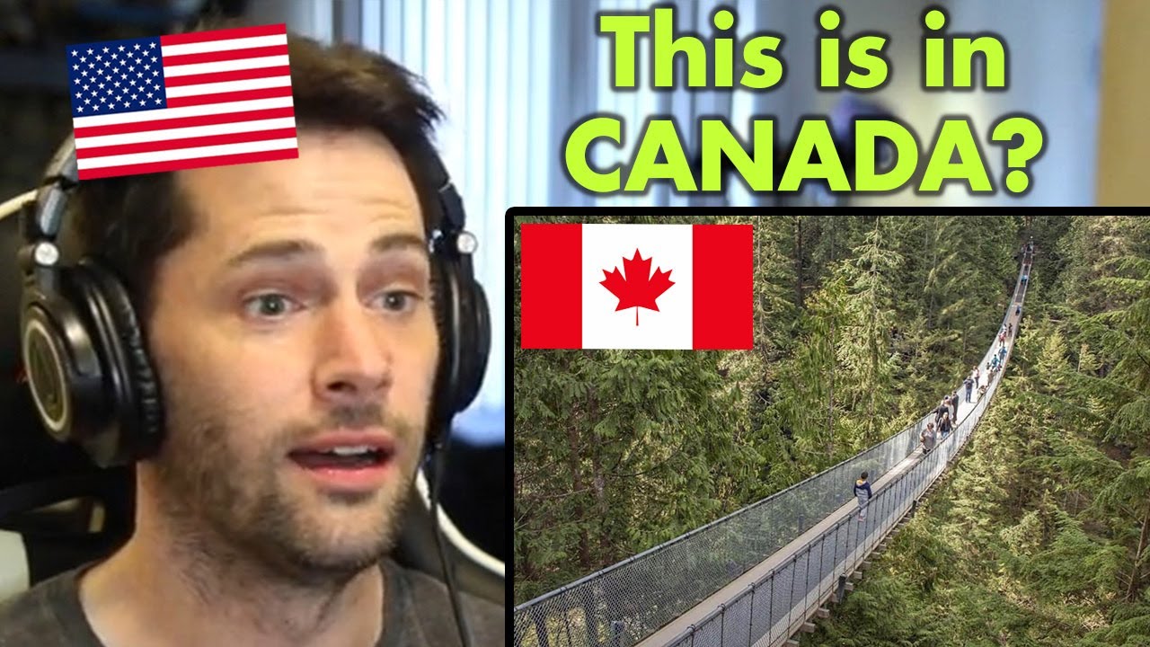 American Reacts to Vancouver's Suspension Bridge Park