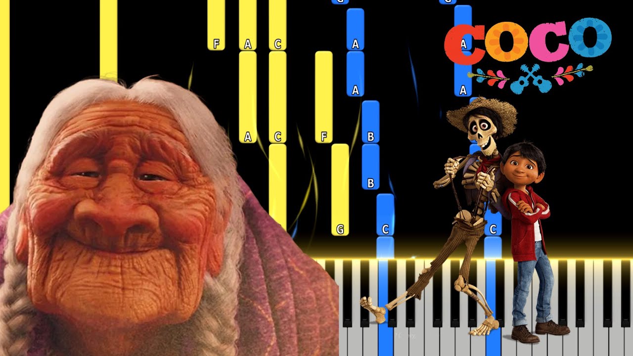 Recuerdame (Coco) - Piano Tutorial (Nivel Medio)
