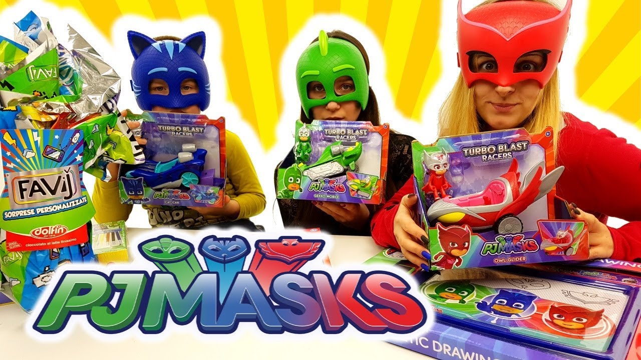 Super Pigiamini: Mondo Pj Masks E Uovo Favij - Macchinine, Puzzle, Lavagna Magica e Disegni Creativi