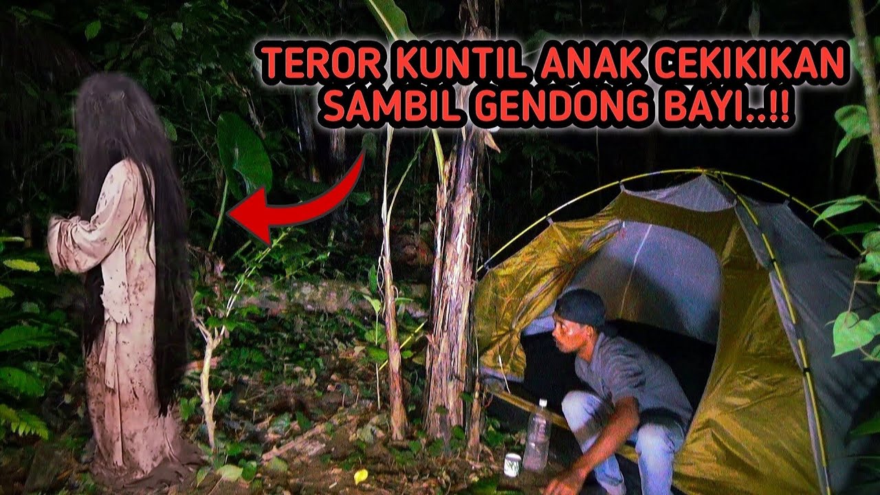 HOROR‼️DI TEMANI KUNTILANAK SAAT BERMALAM SENDIRIAN DI TEMPAT ANGKER