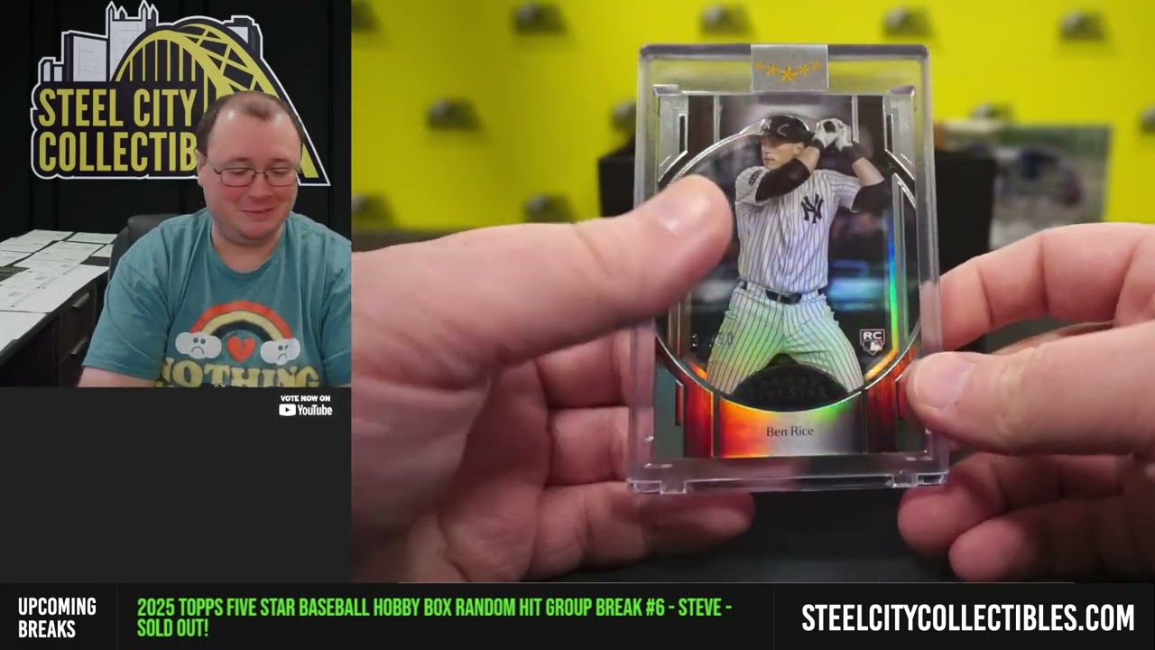 2025 Topps Five Star Baseball Hobby Box Random Hit Group Break #6 - Steve
