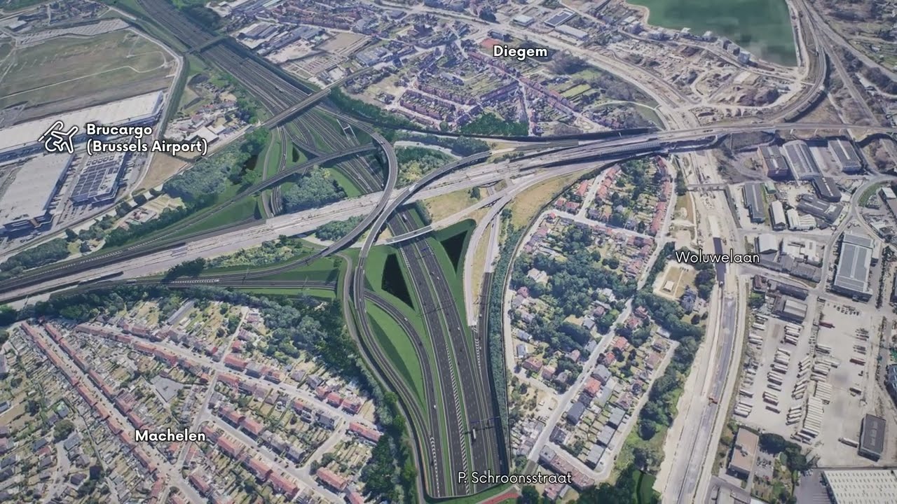 Autoroute van de E19 (Machelen) naar de E40 (Sterrebeek)