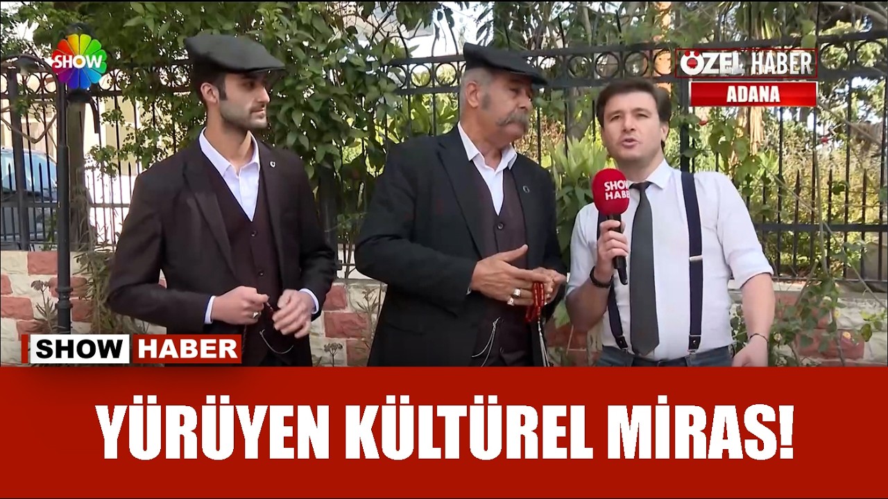 Geleneksel giysilerle sokakları dolaşıyor!