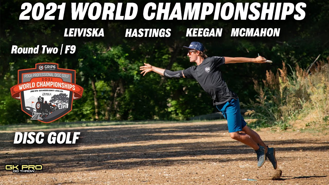 2021 Disc Golf World Championships | RD2 F9 | Leiviska, McMahon, Hastings, Keegan | Gkpro