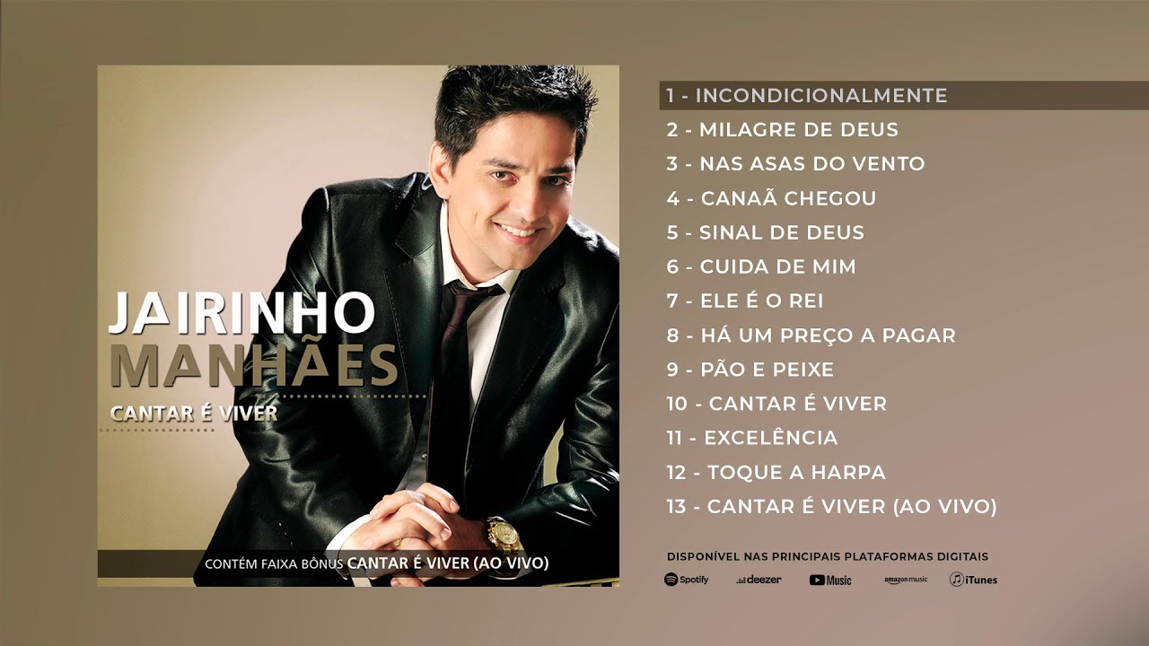 Jairinho Manh&atilde;es | Cantar &eacute; Viver - CD Completo
