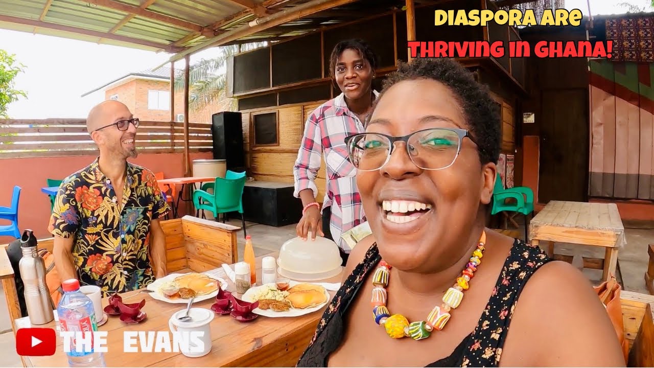 We try 2 DIASPORA OWNED restaurants in Ghana! Our people are THRIVING!! 🇬🇭🇬🇭🇬🇭 - Ep 98