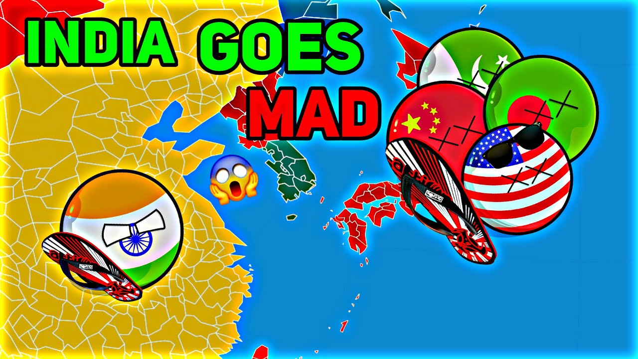 [INDIA IS BEATING EVERYONE]😱In Nutshell || [FUNNY]💀🥶⚔ #shorts #countryballs #geography #mapping