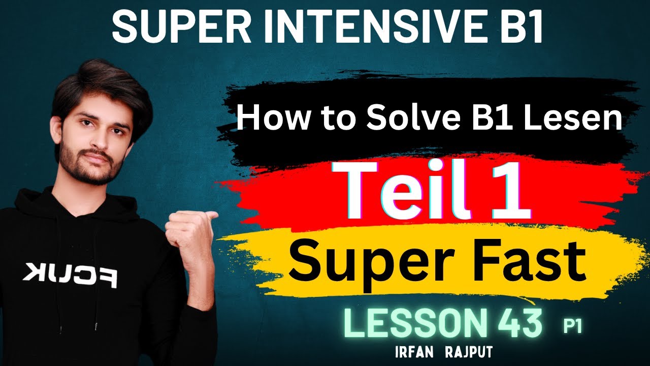 How to Solve Lesen Teil 1 Super Fast | B1 German Preparation | Best Guide For Goethe | Urdu