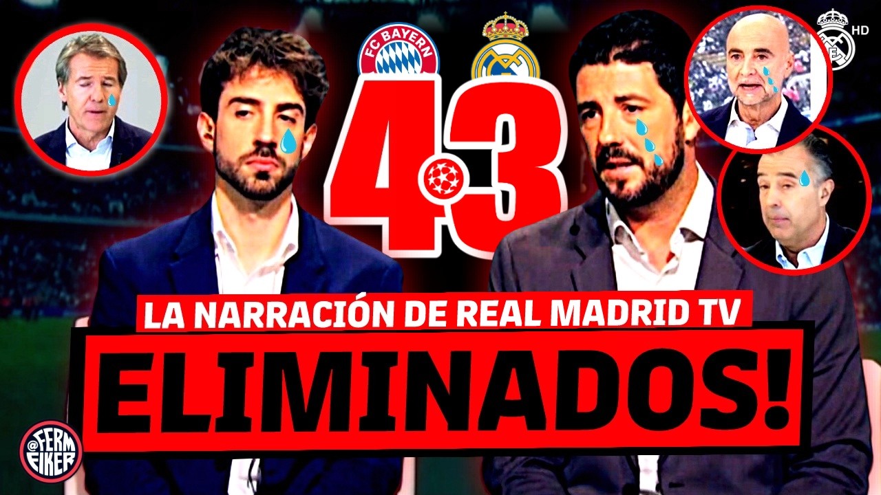 😱 La AUTOHUMILLACI&Oacute;N de REAL MADRID TV ante el BAYERN 😂 