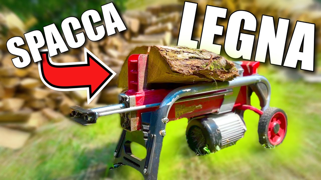 Spacco la legna con SPACCALEGNA ELETTRICO 4 TON!