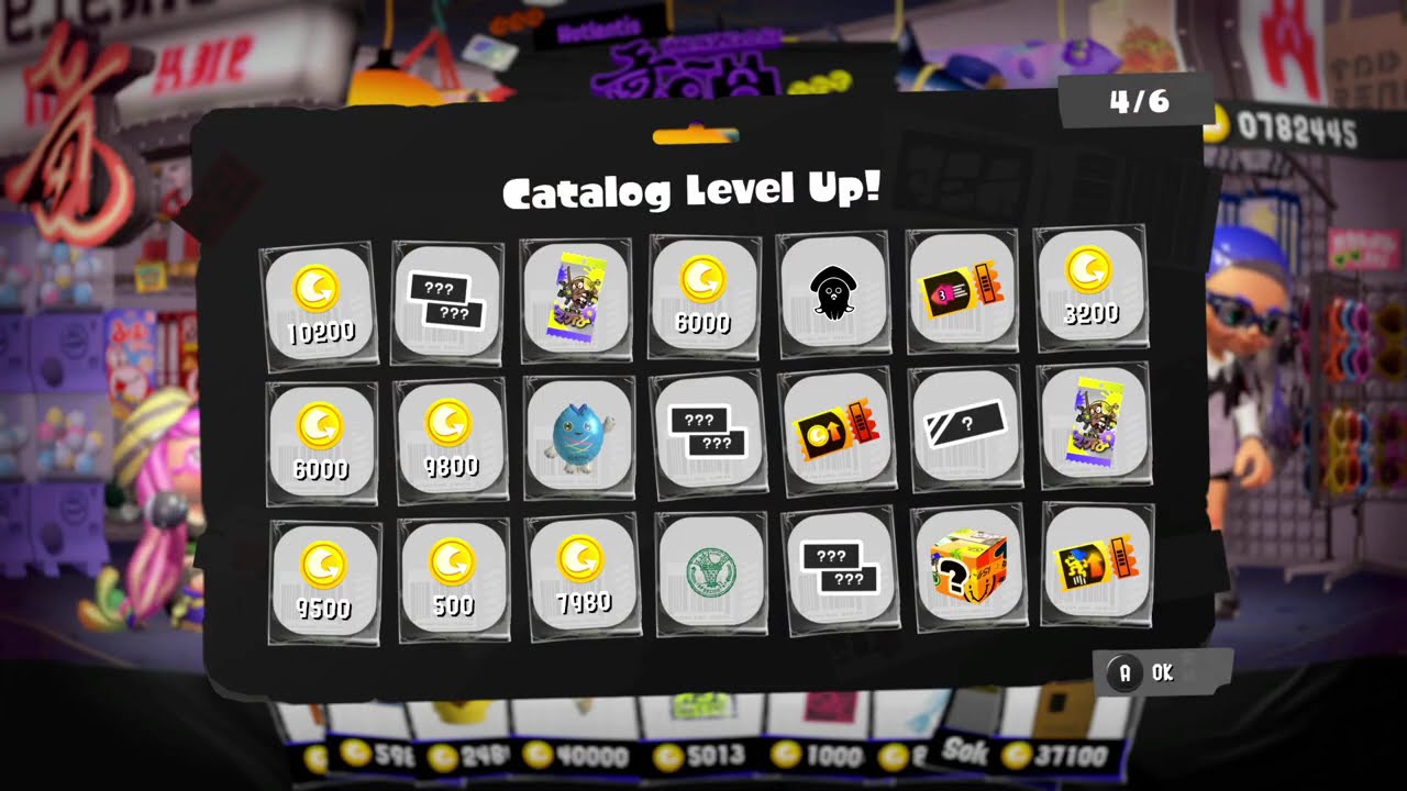 Unlocking all 100 Catalog Rewards at once 8 (Splatoon 3)