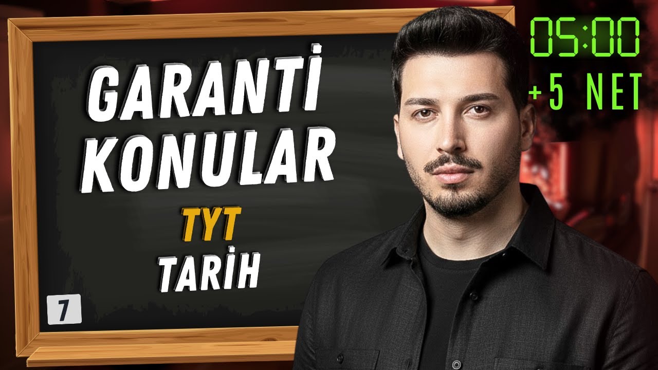 5 Saatte MSÜ - TYT Tarih GARANTİ Konular - 7 | Sedat TEKİN