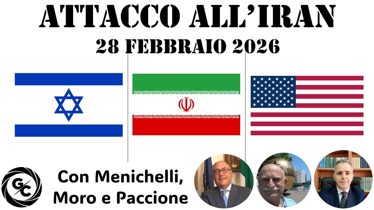 ATTACCO ALL’IRAN - 28 febbraio 2026 - Dialogo con S. Menichelli - D. Moro - G. Paccione