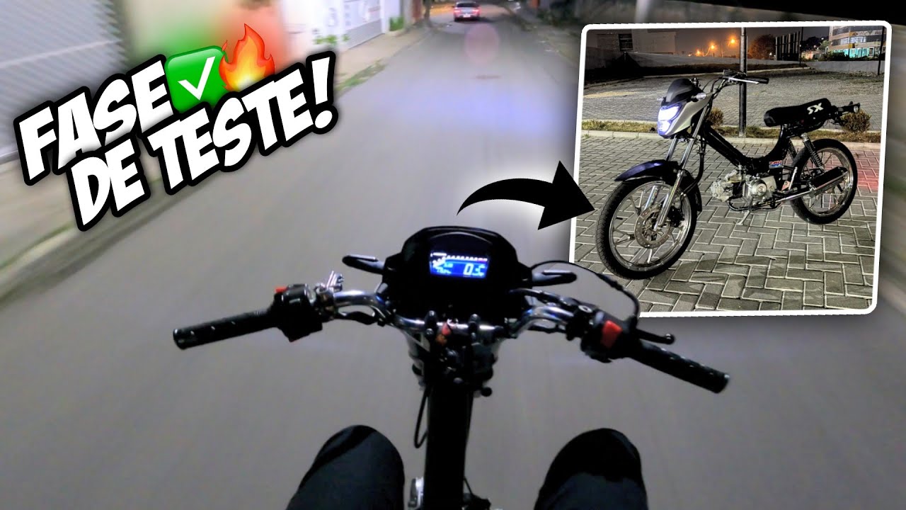 PRIMEIROS TESTE NA MOBILETE 4 TEMPOS 2025 ZERO KM!