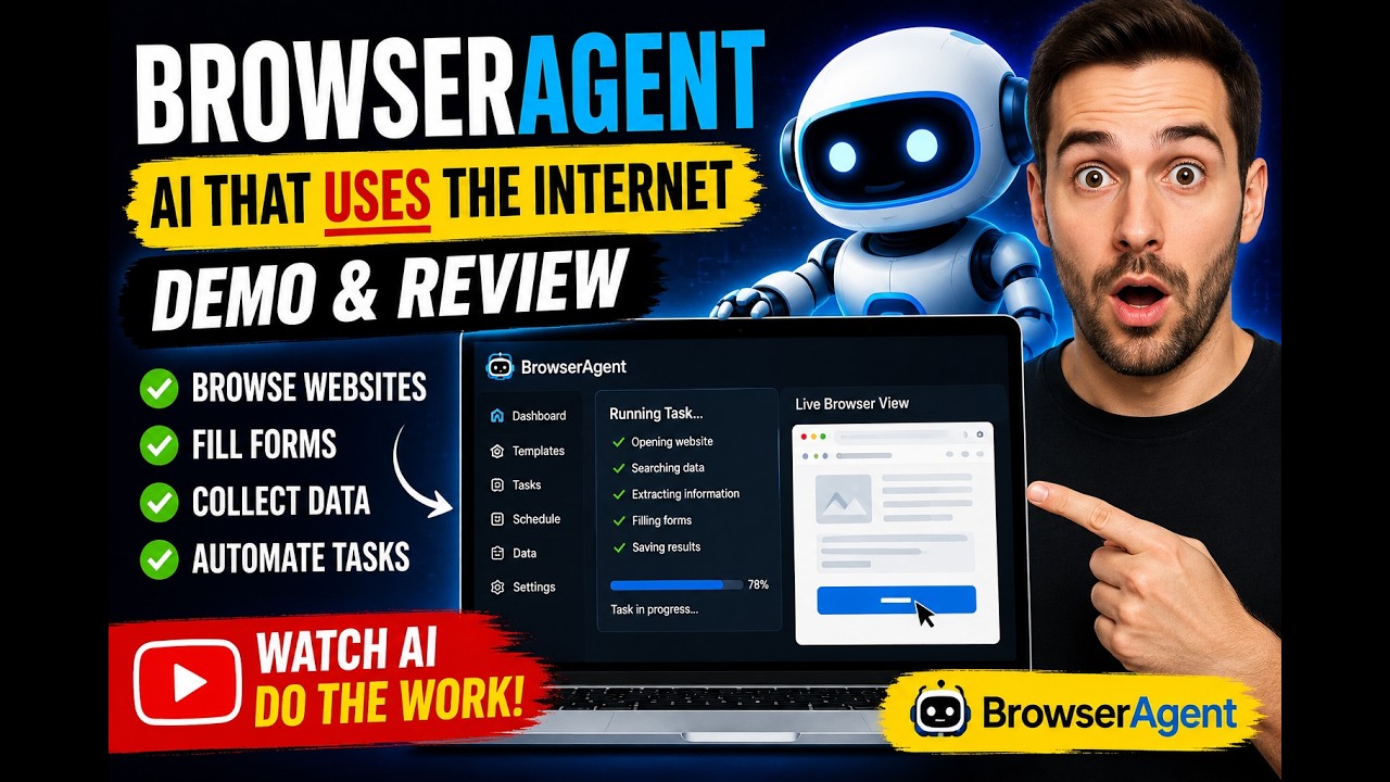 BrowserAgent Review 2026 | Watch AI Control a Real Browser