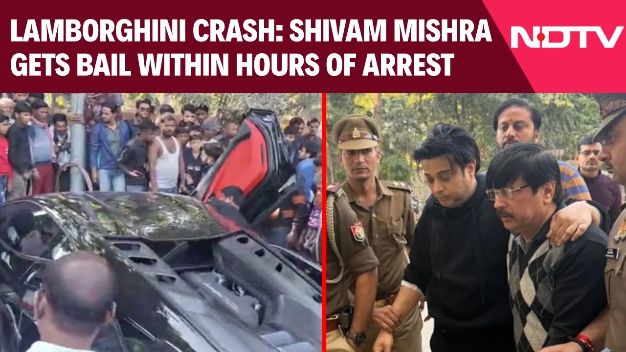 Lamborghini Accident | 4 Days To Arrest Shivam Mishra After Lamborghini Crash, Bail Within Hours
