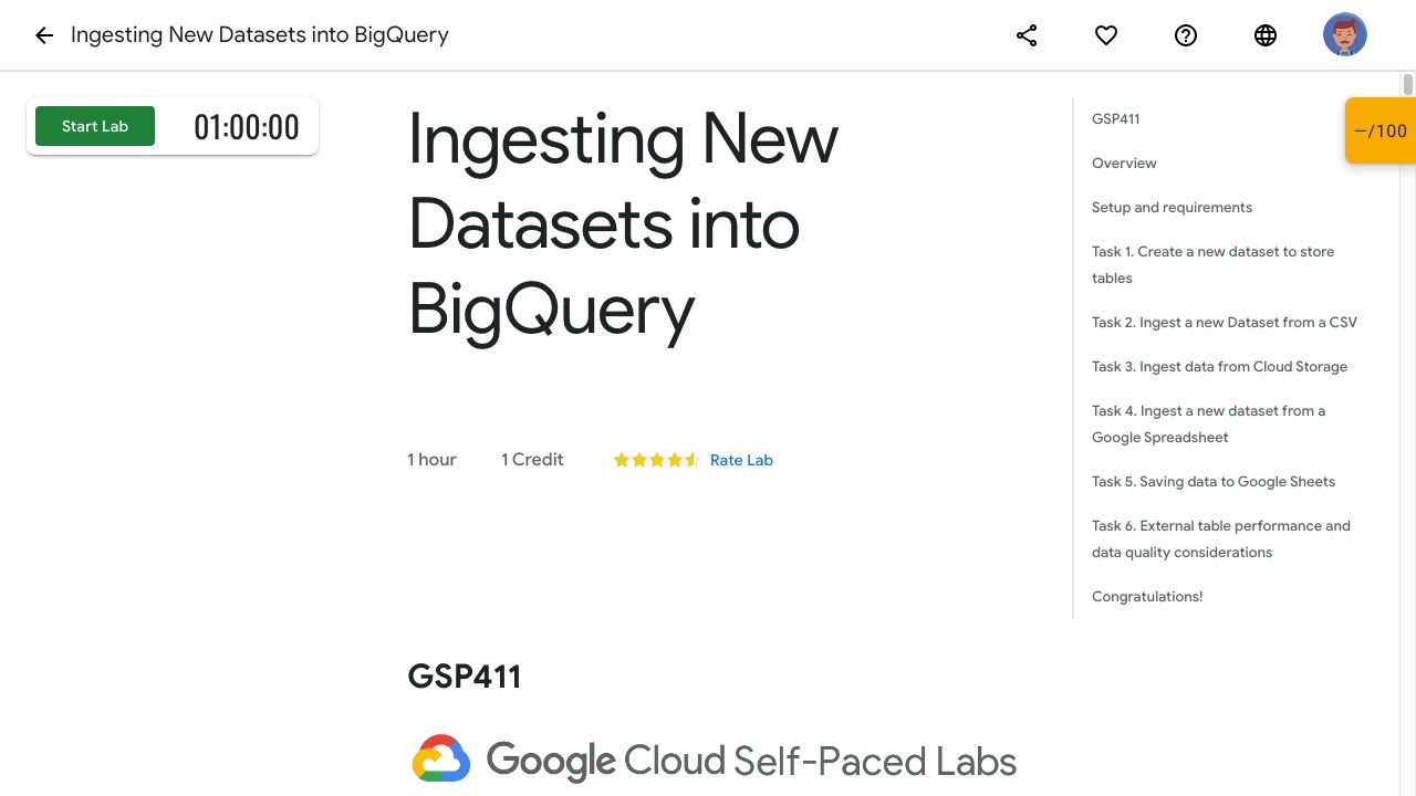 Ingesting New Datasets into BigQuery GSP411