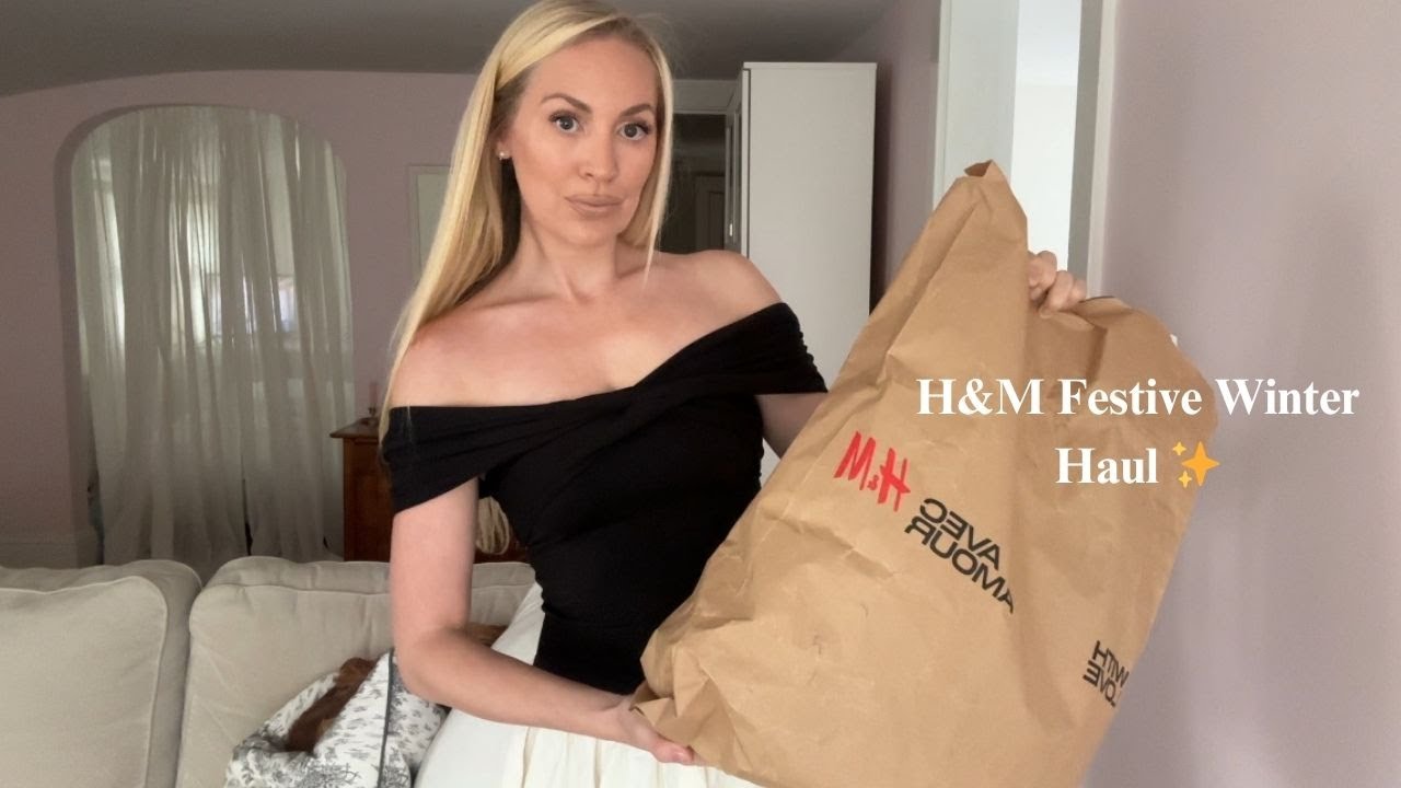H&M Winter Haul ✨ Festive Dresses & Ralph Lauren Inspired Style