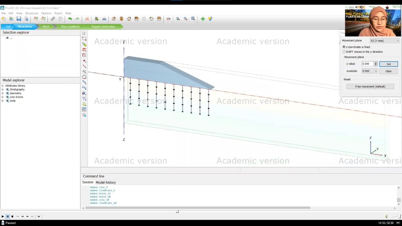LEARNING#8 PLAXIS 3D Construction of a road embankment