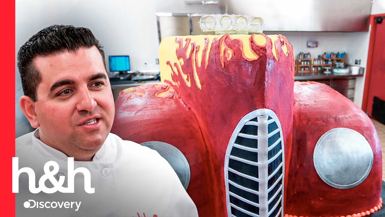 Insuperable réplica de automóvil estilo Hot Rods con pastel | Cake Boss | Discovery H&H