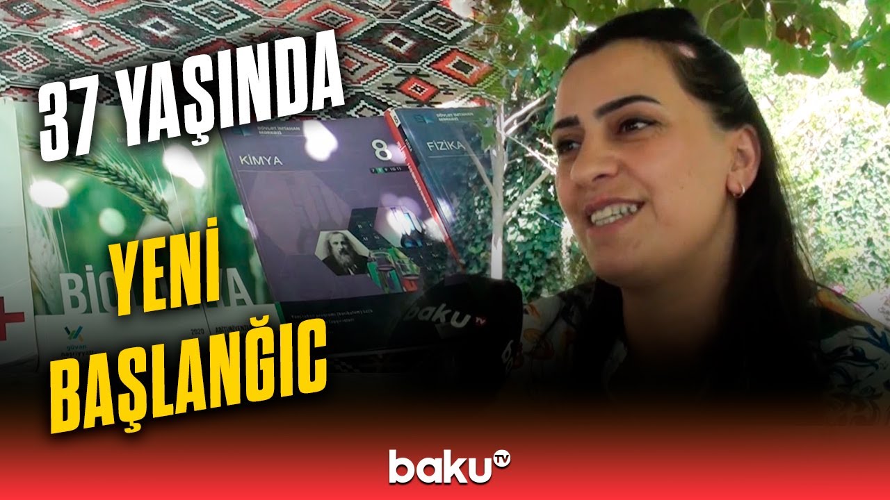 Tələbə adını qazanan qadın hisslərini Baku TV-yə b&ouml;l&uuml;şd&uuml;