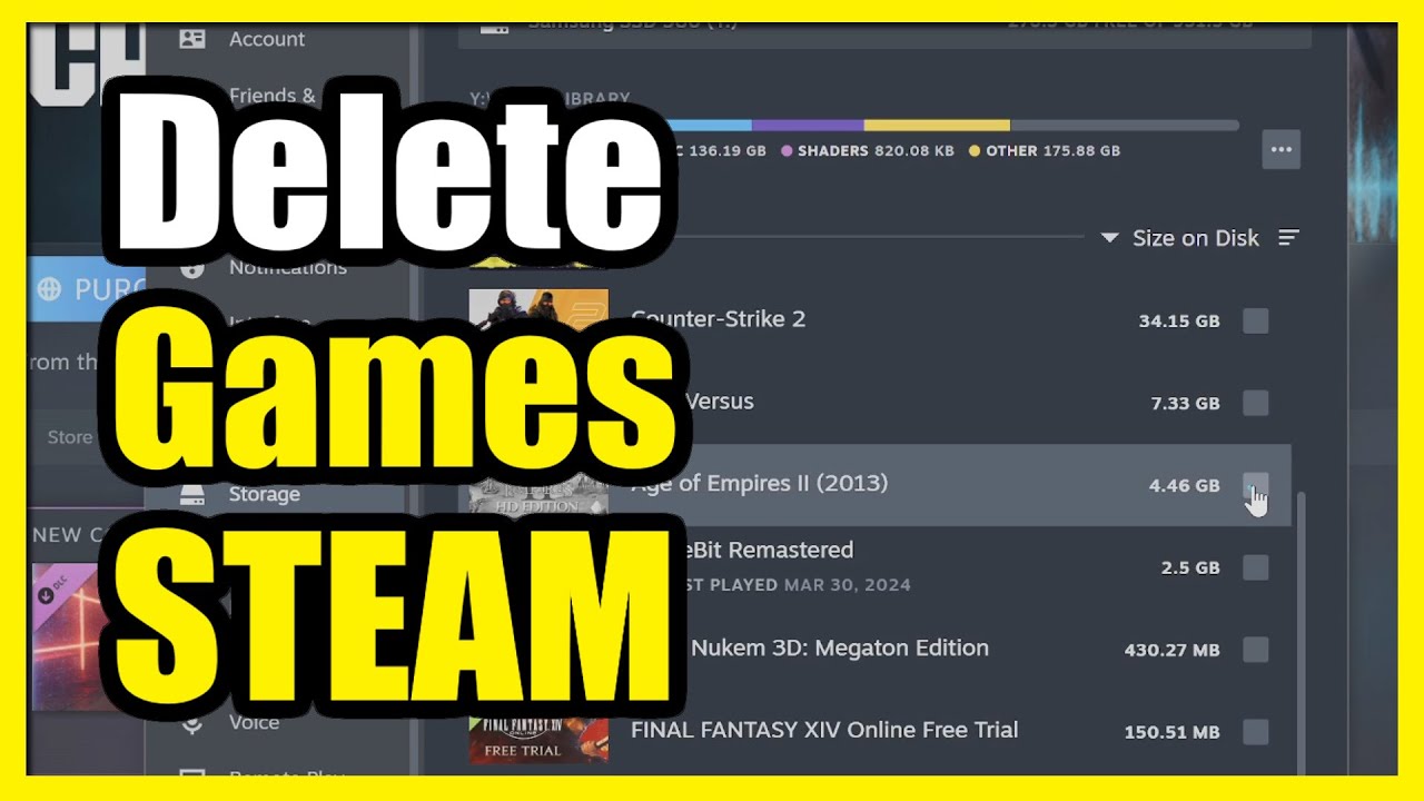 How to Uninstall & Delete Games all at Once on STEAM (Easy Tutorial)