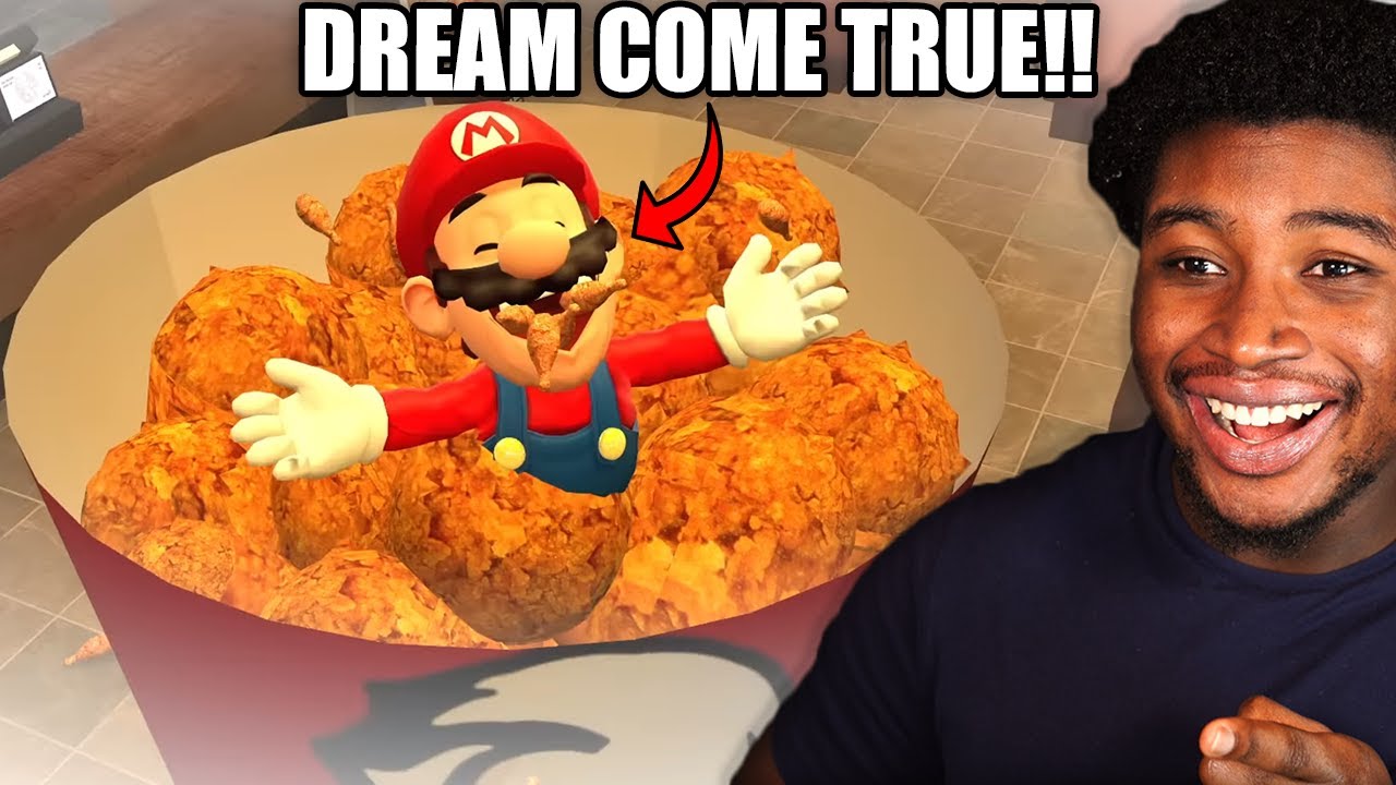 FAST FOOD WARS! | SMG4 Mario Works At KFC!