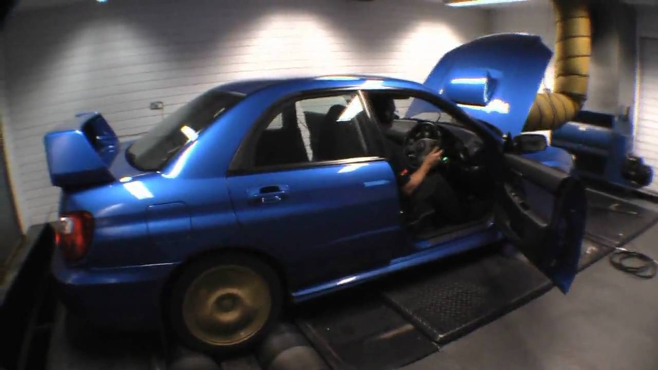 Subaru Impreza WRX STi Type UK Blitz Nur Spec R on Powerstation dyno rolling road