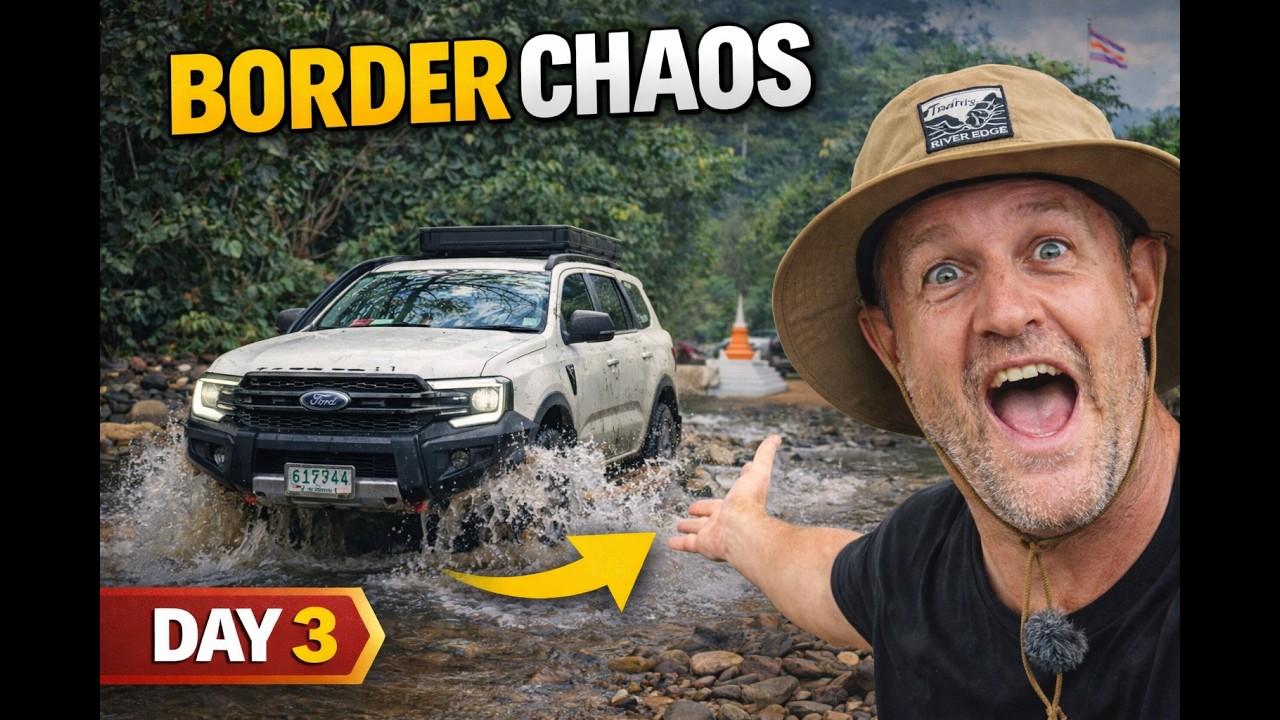 Day 3  16 River Crossings & The Thailand Myanmar Border Market | Epic 4x4 Adventure