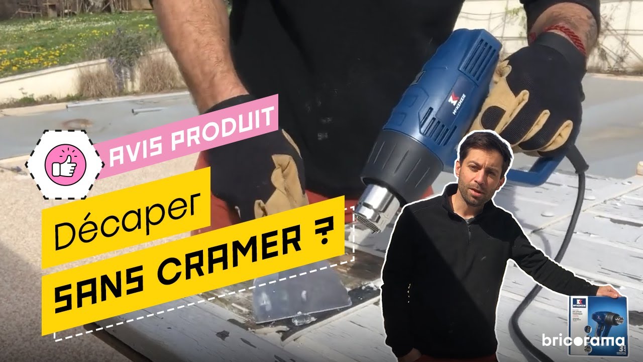 Décapeur thermique 2000W Mc Kenzie : Pierre teste l'outil jusqu'a 550°C ! Bricorama