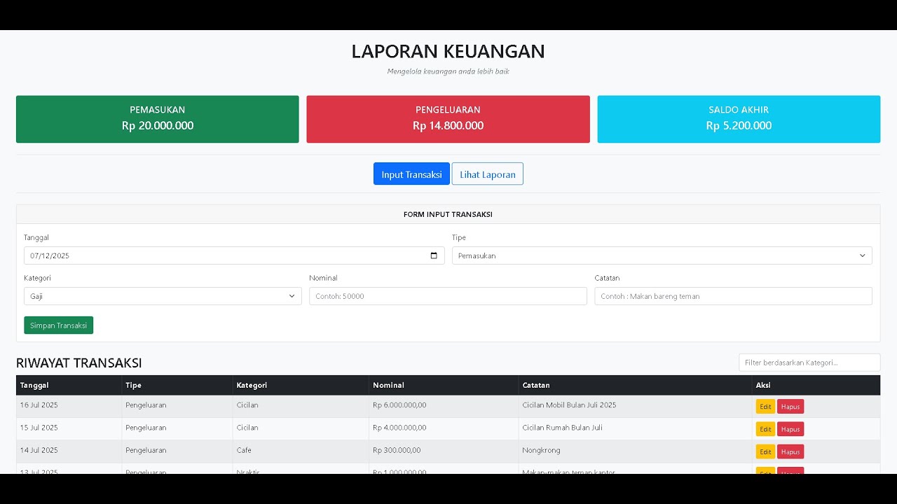 Pemula PASTI BISA! Aplikasi Catatan Keuangan Web dengan Google Apps Script & Google Sheets