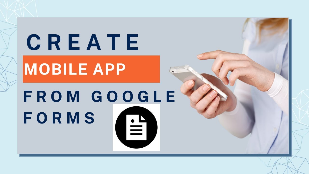 Create Mobile App Using Google Forms and AppSheet | Order App