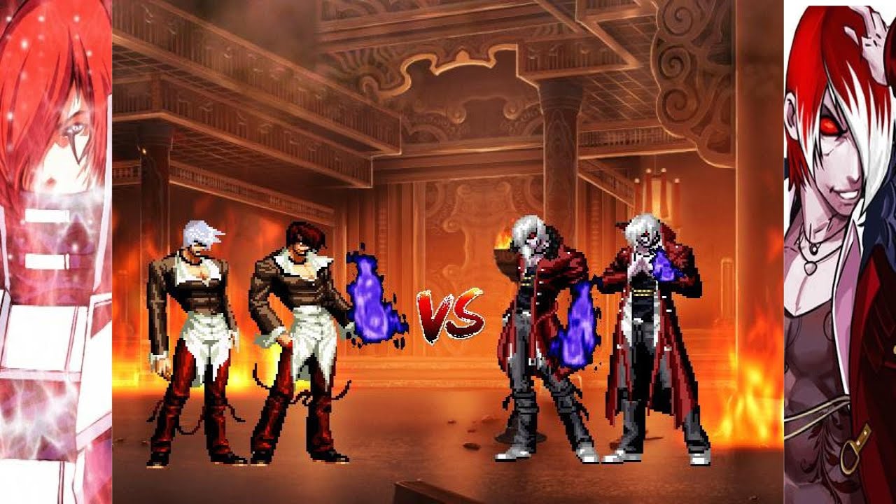 {KOF Zillion} Iori Clone-9 Vs Iori Orochi-XIV