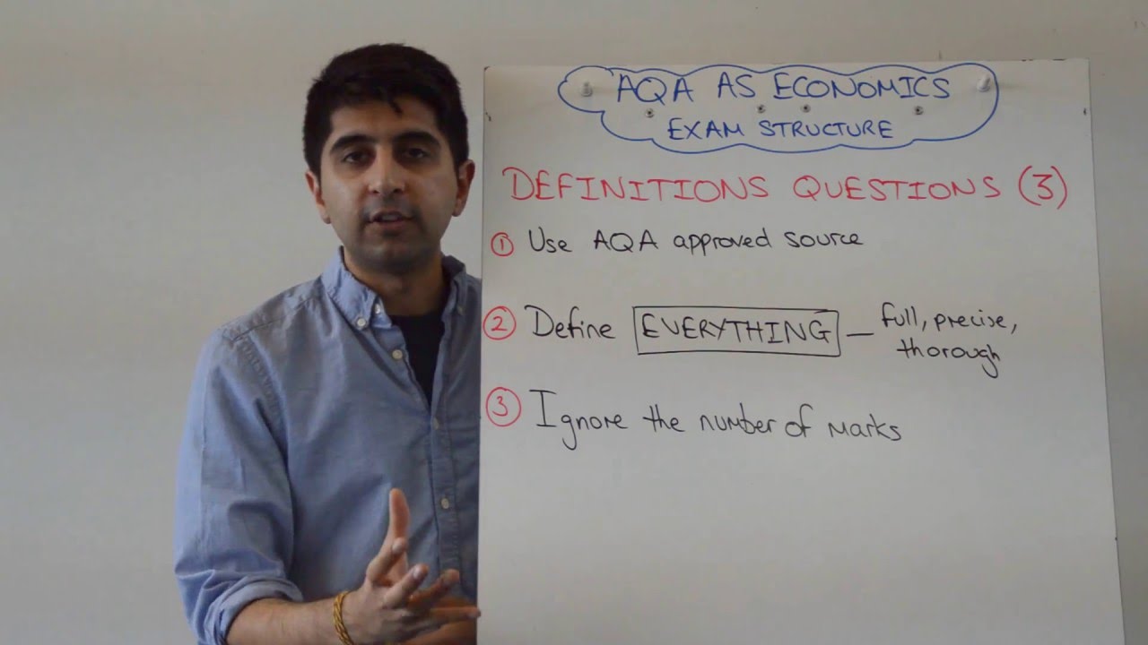 AQA Economics AS - 3 Marker Definition Question Exam Technique