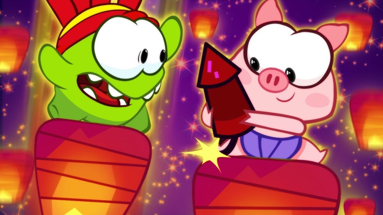 Om Nom Storie: Il porcellino cattivo | Fuochi d'artificio festivi | Super Nomi | Cartoni Animati
