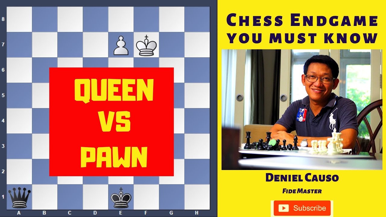 ENDGAME YOU MUST KNOW! QUEEN VS PAWN!