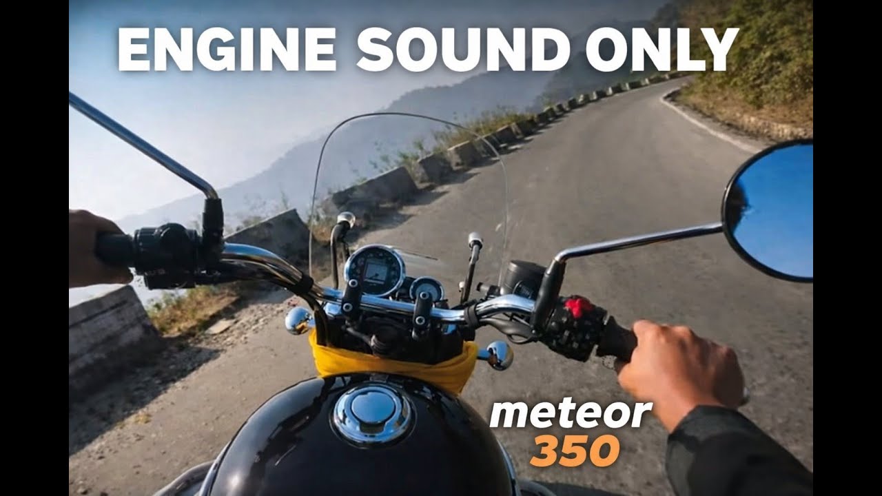POV RIDE | On my motorcycle METEOR 350 Mountain Roads | Stock Exhaust | Pure Raw Sound 🔊