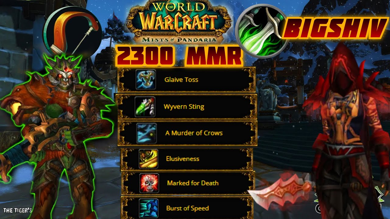 Classic MOP- Rogue/hunter 2v2 Arena 2300 MMR!