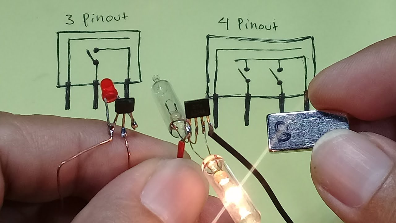 Hall Sensor 3 Pinout VS 4 Pinout - Perbedaan dan cara kerjanya