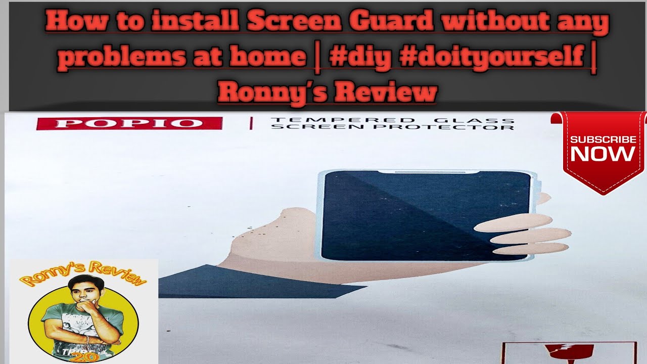 How to install Screen Guard without any problems at home | #diy #doityourself | Ronny's Review