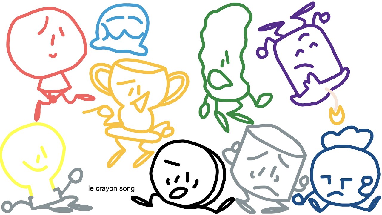 inanimate insanity: crayon song [animatic]