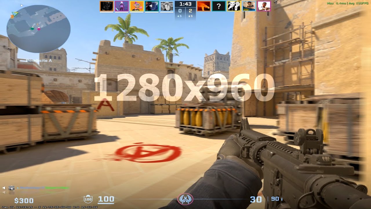 1280x960 on 144hz | CS2 Faceit lvl 7