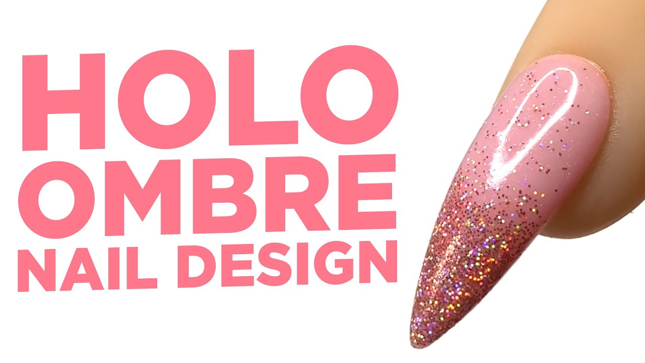 Young Nails Nail Demo - Holo Ombre Nail Design - Gel Nails