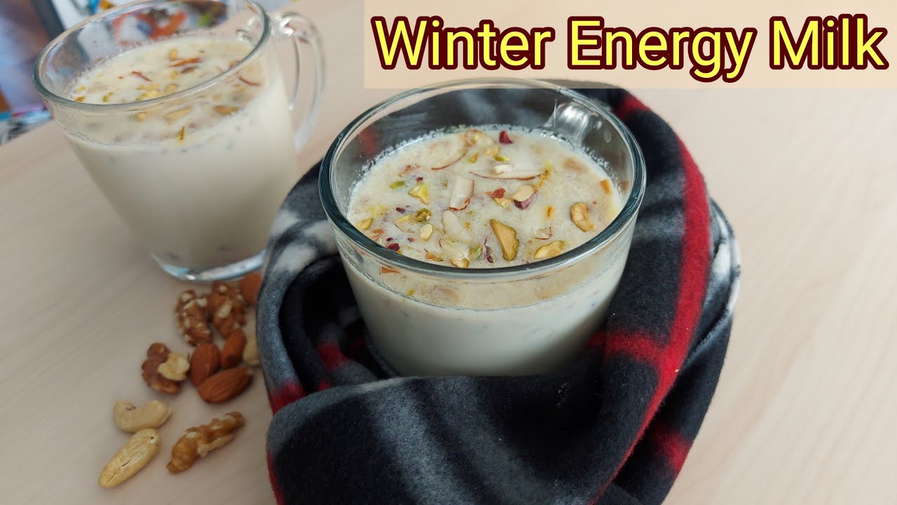 Winter special Hot Energy Milk / Dry fruit or nuts Hot milk