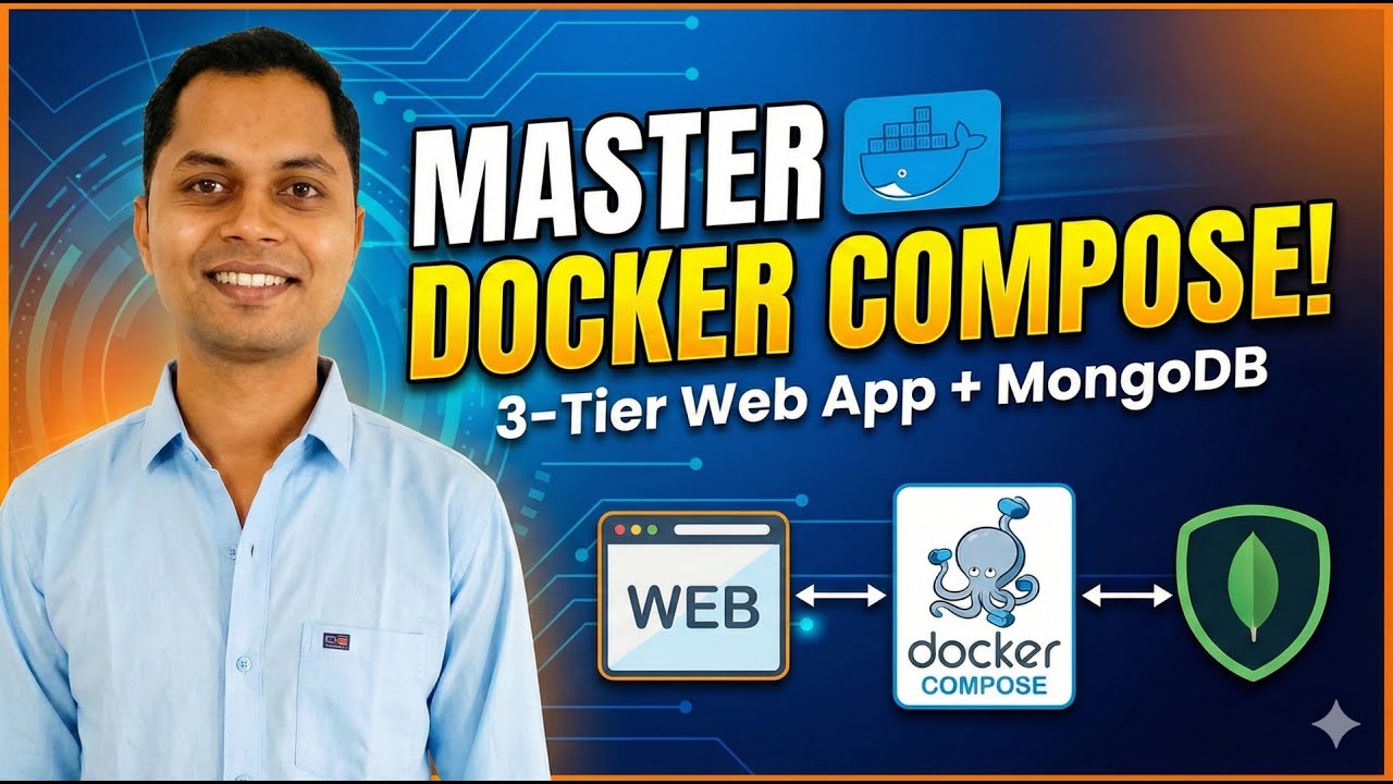 Docker Compose Tutorial: Build a 3-Tier Web App with MongoDB (Step-by-Step)