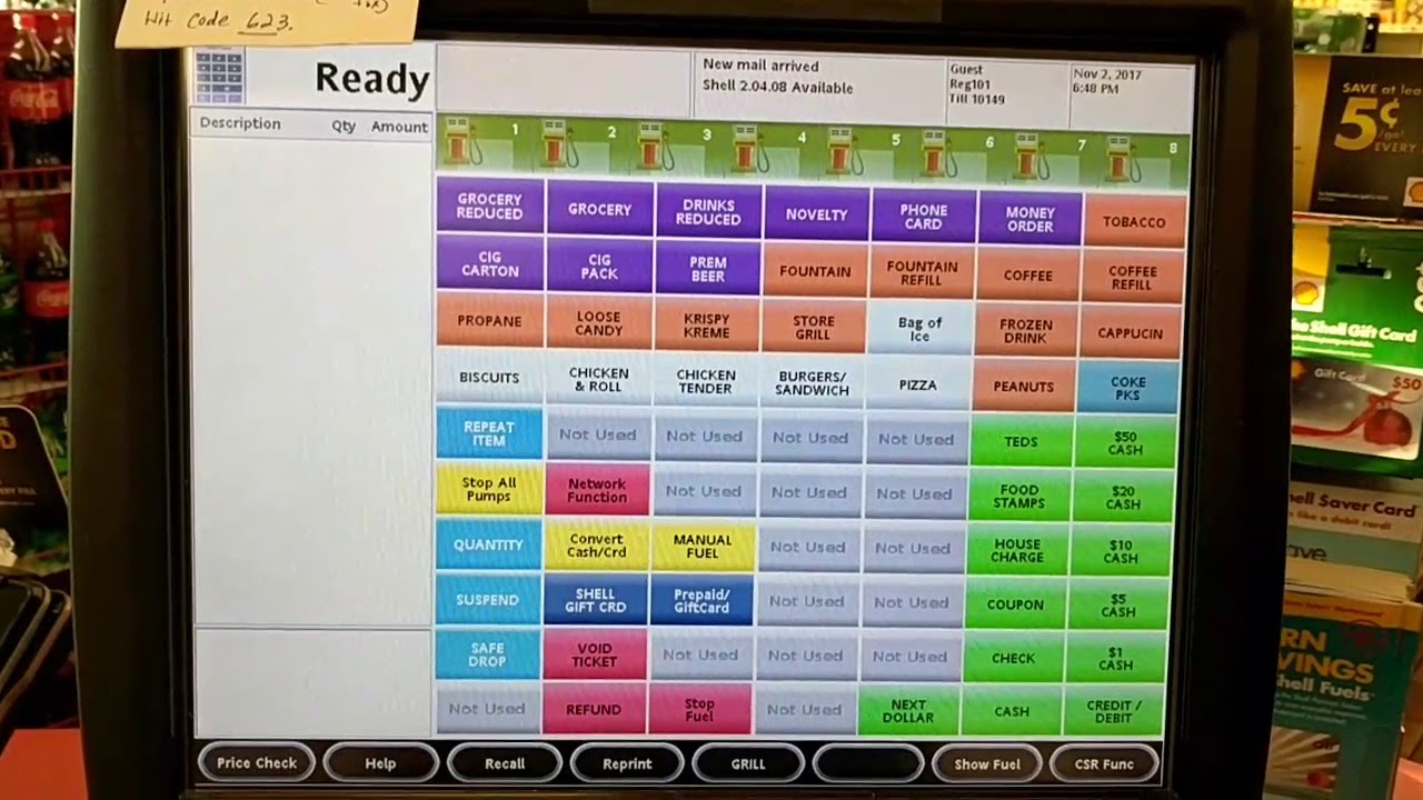 Selling Shell Gift Cards on Verifone Ruby 2 POS