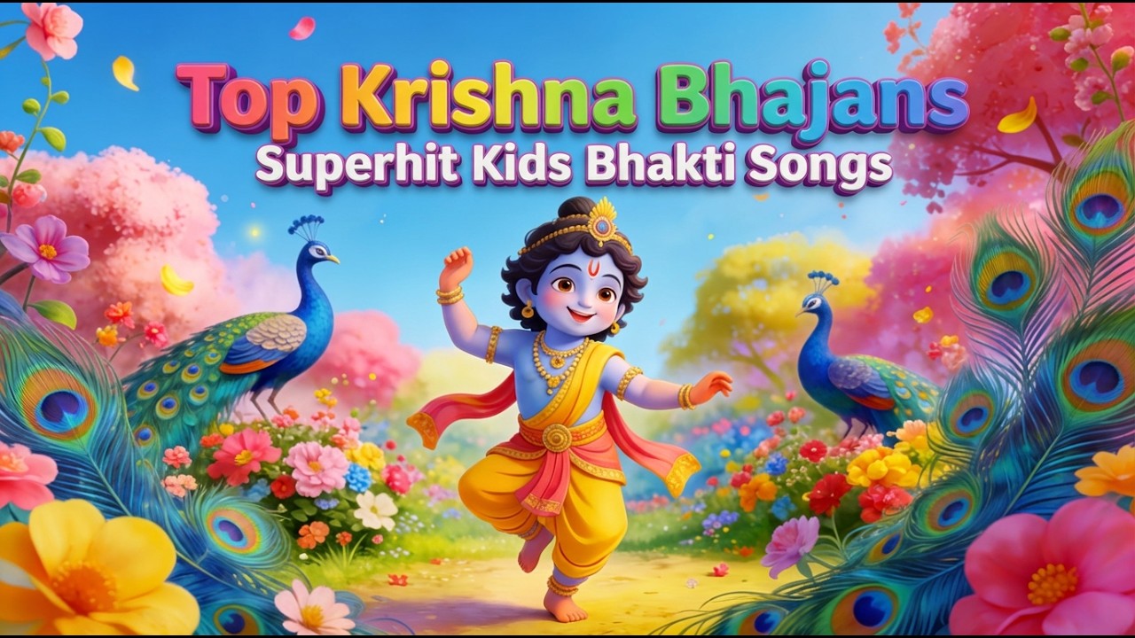 A peaceful and joyful Krishna bhajans | Kids Bhajans | Morning prayer