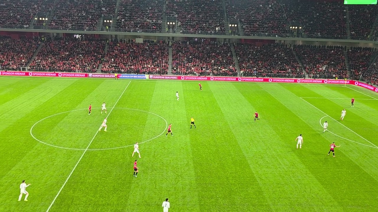 Albania-England match at the Air Albania Stadium in Tirana, FIFA World Cup-Ndeshja Shqiperi-Angli