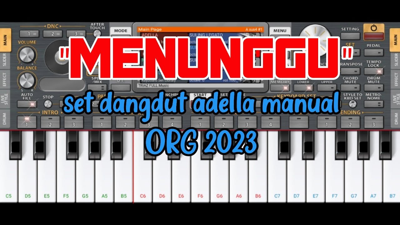 MENUNGGU - SET MANUAL DANGDUT ORG 2023