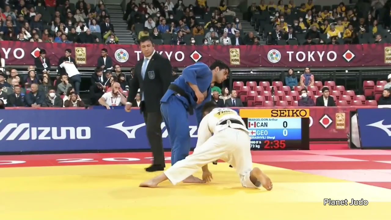 Arthur MARGELIDON 🇨🇦 🆚️ Giorgi TERASHVILI 🇬🇪 | 3 раунд /-73кг | Большой Шлем Токио 2023